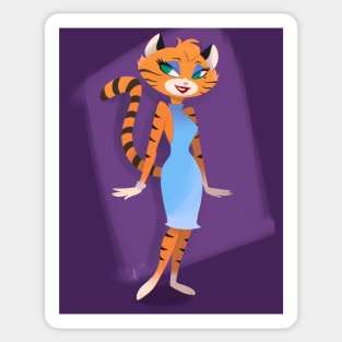 Tiger Lady Sticker